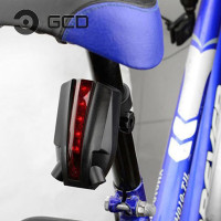 ราคา GCD ไฟท้ายจักรยานเลเซอร์2หลอด 5 LED กันน้ำไฟขี่จักรยานไฟท้าย LED เลเซอร์เตือนความปลอดภัยไฟรถจักรยาน (20946501323)