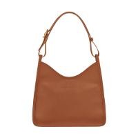 ราคา ของมาใหม่2023 100 ต้นฉบับ LONGCHAMP LE FOULONNÉ M กระเป๋าโฮโบกระเป๋าสะพายข้างสตรีกระเป๋าสะพายไหล่เป็นน้ำหนักเบาและสะดวกสบายสีกระดองดำคาราเมล หนัง (20724105677)