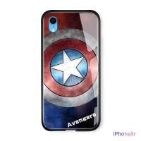 ราคา สำหรับ iPhone X XS XR XS MAX 5 5S SE 6 6S 7 8 Plus Case Marvel กัปตันอเมริกาไอรอนแมน Spiderman เคสกันกระแทกกระจกเทมเปอร์กรณีฝาหลัง (756518555)