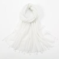 ราคา เส้นใยวิสคอสธรรมดาผ้าคลุมไหล่ยาวพู่สั้นผู้หญิงผ้าฮิญาบ180X85CM (20136307933)