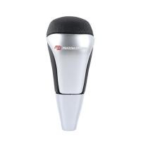 ราคา JDMGRAM หนัง PU รถ SHIFT KNOB สำหรับ Toyota Fortuner Corolla Camry HKS TRD เจ้าสาว MUGEN อัตโนมัติ Shifter LEVER KNOB สีดำเงินอุปกรณ์ตกแต่งภายในรถยนต์ (19442639666)