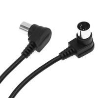 ราคา Rong Rong shop Double 90องศา Right Angle MIDI 5 PIN MALE TO MIDI 5Pin DIN plug CABLE ADAPTER (19526195096)