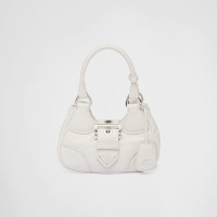 ราคา Prada Moon Re Nylon and leather bag Shoulder Bag (21228261832)