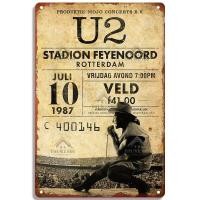 ราคา Rock Music Concert Gig Metal Poster Tin Sign Vintage Metal Plaque Signs Retro Pub Bar Man Cave Home Decoration Plate (18605927739)