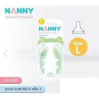 ราคา Nanny จุกนมคอแคบสเมือนนมแม่ แพ็ค 3 จุก M L (20173994507)
