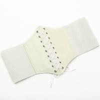 ราคา 1Pc ผู้หญิงเข็มขัดคอร์เซ็ท Gothic หนัง PU แฟชั่นหญิง Lace Up สายรัดคอร์เซ็ตลดรอบเอวคอร์เซ็ตย้อนยุคเข็มขัดกว้างสีดำสำหรับสาว (17413712017)