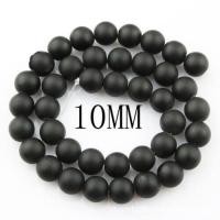 ราคา ลูกปัดหินเนื้อแมทสีดำมันวาวสีธรรมชาตินิลทรงกลมหลวมสำหรับทำเครื่องประดับสร้อยคอ DIY สร้อยข้อมืออุปกรณ์เสริม4 10มม (20610073650)