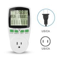 ราคา Digital LCD Socket Electricity Power Energy Meter Wattmeter Wattage Kwh Voltage Current Meter EU US Plug (16495682911)