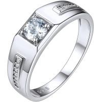 ราคา ChicSilver แหวนเงินแท้925สำหรับผู้ชายขนาด6 13แหวนหมั้นเซอร์โคเนียทรงลูกบาศก์ AAA แหวนแต่งงานลายลูกไม้ (13847927041)