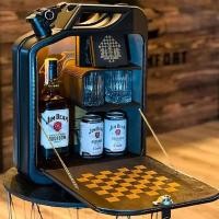 ราคา ใหม่ Jerry Can Canister Mobile Bar ตู้ My Cave My Rules Mini Bar วิสกี้ Jerry Can Mini Bar สำหรับสามีสำหรับของขวัญผู้ชาย (19646593483)