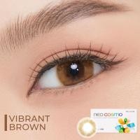 ราคา คอนแทคเลนส์ Vibrant Brown Neo Cosmo ส่งฟรีไม่ต้องใช้โค้ด สีน้ำตาลอ่อน ตาหวาน สไตล์ฝรั่ง มีค่าสายตาพร้อมส่ง (18151856608)