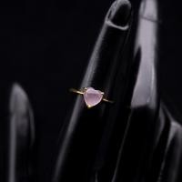 ราคา แหวนพลอยโรสควอตซ์ Rose Quartz พลอยแห่งความรัก เรือนเงินแท้ 92 5 ชุบพิ้งโกล์ดหรือนาก พลอยแท้จากมาดากัสการ์ ไซส์นิ้ว 51 หรือเบอร์ 6 US (21388068271)