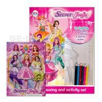 ราคา Bundanjai หนังสือเด็ก สมุดระบายสีสติกเกอร์ Secret Jouju V 2 Set (15323692715)