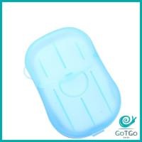 ราคา GotGo สบู่เเผ่น แบบพกพา หอมกลิ่นกุหลาบ Paper soap มีสินค้าพร้อมส่ง (20316413807)