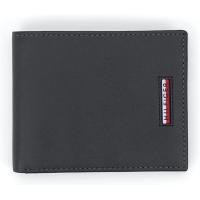 ราคา Tommy Hilfiger Mens Leather Wallet Slim Bifold with 6 Credit Card Pockets and Removable ID Window One Size Black Minimal (15003450360)