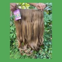 ราคา แฮร์พีช hairpiece แฮร์พีช calawigs ชิ้นหนาพิเศษไหมด้านเหมือนผมจริง แฮร์พีชปลายงุ้ม รหัส S8912L กว้าง26cm ยาว55cm (7166950291)