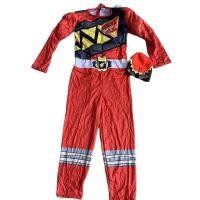 ราคา Boy Dinosaur Team Cosplay Halloween Costume Red Power Dino Charge Ranger Muscle Jumpsuits Superhero Suits For Kid Child Disguise (20174466218)