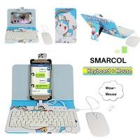 ราคา Ready Stock smarcol โทรศัพท์มือถือ Universal Keyboard พร้อมเม้าส์ Blue DORAEMON CUTE HOLSTER SHELL สำหรับ OTG Android (2376266109)
