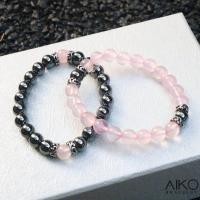 ราคา กำไลหินแท้ Rose quartz Hematite (19759552933)
