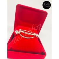 ราคา กำไลข้อเท้าเด็กเงินแท้ 925 กำไลข้อเท้าลายตัด น้ำหนัก 1 5 บาท เงินแท้92 5 ทั้งวง ไม่ใช่เงินชุบ สำหรับเด็ก BedeeSilver BedeeShop รุ่น BD BC 095 (6152182145)