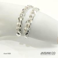 ราคา สร้อยข้อมือเงินแท้ 925 ลายเลส Italy กว้าง 9mm น้ำหนัก 26 4g MSB 1 (334303278)