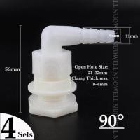 ราคา 4Sets 1 2 quot ABS Water Tank Connectors Aquarium Fish Tank Outlet Joints Bucket Connector Adapter Drain Pipe Fittings (14267784233)
