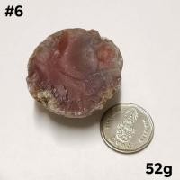 ราคา หินอาเกตแดงดิบผ่าซีก Red Agate สำหรับนักสะสม (20585672468)