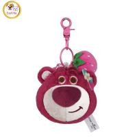 ราคา Lotso Keyfob Kawaii Plush Toy น่ารักยัดไส้สตรอเบอร์รี่หมีตุ๊กตาจี้พวงกุญแจสำหรับของขวัญแฟนคลับ (20253177097)