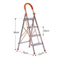 ราคา Galaxy Home บันได พับได้ บันไดพับ บันไดอลูมิเนียม นั่งร้าน 4 ขั้น บันไดสแตนเลส บันไดพับเก็บได้ บันไดบ้านเอนกประสงค์ รับน้ำหนักได้ดีบรรไดพับได้ บันไดอเนกประสงค์ ใช้ดี (15204802216)