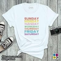 ราคา เสื้อยืดชุดลายมินิมอล Minimal ลายทุกวัน Every Day SUNDAY MONDAY TUESDAY WEDNESDAY THURSDAY FRIDAY SATURDAY TSHIRT DAY (17237169751)