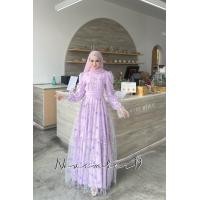 ราคา เดรสมุสลิม เดรสยาว เดรสแฟชั่น เดรสออกงาน ชุดเดรสใส่ไปงานแต่ง ชุดเดรสใส่รายอ ชุดมุสลิม ชุดอิสลาม เจ้าสาวมุสลิม ชุดนิกะห์ (20764175873)