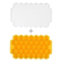 ราคา ถาดน้ำแข็งด้านล่างนุ่ม 6 ตารางกล่องน้ำแข็งก้อนช่องแช่แข็งแม่พิมพ์ซิลิโคนโฮมเมดกล่องน้ำแข็งตู้เย็นพร้อมฝาปิด (20643086372)