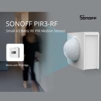 ราคา SONOFF PIR3 RF 433MHZ RF PIR Motion Sensor Works with SONOFF RF Bridge for Smart Home Security eWeLink APP (15405948560)