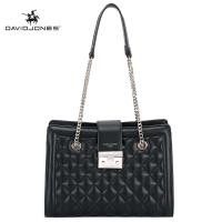 ราคา David Jones Paris women shoulder bag pu leather female crossbody bag small lady handbag (19672819533)