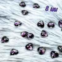 ราคา พลอยเทียมระดับ K9 พรีเมียม ทัวร์มาลีนรูปหัวใจ 8มม เครื่องประดับพลอยเทียม (19917450209)