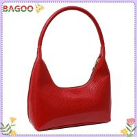 ราคา ทนต่อการขีดข่วน PU ทนทานประกอบกระเป๋าสะพายไหล่ลายหนังงูระบายอากาศได้ดีมีการพักผ่อนประจำวันซิปกระเป๋าสะพายข้าง (20694820203)