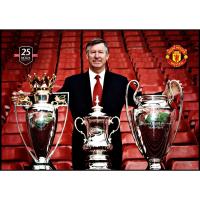 ราคา กรอบรูป แมนยู MANCHESTER UNITED TREBLE CHAMP (20872804915)