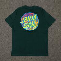 ราคา S 5XL เสื้อยืดพิมพ์ลายแฟชั่น Dark Green Cotton Santa Cruz T shirt with Trippy Logo qSlq S 5XL (20742277802)