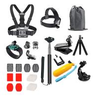 ราคา Action camera Accessories For Gopro Hero 9 8 7 5 4 For Dji Osmo Action Backpack Suction Cup For Glass Mount 4k Case Helmet (11740025784)