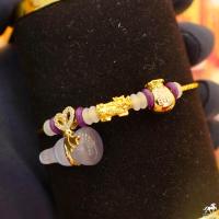 ราคา ข้อมือปี่เซียะแพนโดร่า เกลียวทองเหลือง น้ำหนักทอง 0 1 0 15 กรัม ทองคำแท้ 99 99 24K ยาว 15 18 cm ปรับได้ (7527178809)