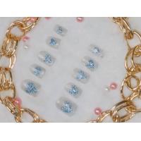 ราคา ลายหัวใจน้ำเงินเฟรช สีเฟรช เพ้นหัวใจ เล็บปลอมงานถ่ายจริง (21375795790)