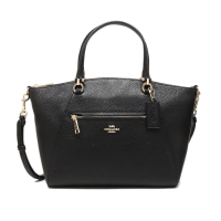 ราคา กระเป๋าถือ COACH แท้ หนังแท้ หนังนิ่ม รุ่นหรู รุ่นใหม่ มีสายยาว มีช่องซิปด้านหน้า COACH 79997 PRAIRIE SATCHEL IN PEBBLE LEATHER Black (21376291444)