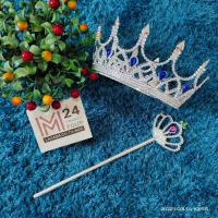 ราคา เซ็ต 2 ชิ้น มงกุฎนางงาม คฑา ไม้คฑา เจ้าหญิง นางงาม เอลซ่า เรียนจบ ยินดี มงกุฎเจ้าหญิง มงกุฎปัจฉิม มงกุฎ เอลซ่า crown angle congratulation princess m24 shop (7506658607)