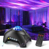 ราคา เครื่องฉายแสงออโรร่า ไฟกลางคืน เครื่องฉายรูปดาว LED สำหรับห้องนอน โคมไฟเนบิวลา รีโมทคอนโทรล เสียงสีขาว ลำโพงบลูทูธ (21341655250)