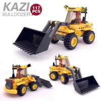 ราคา 117ชิ้น Kazi 8042เมืองก่อสร้าง Bulldozer รถบรรทุกรถอาคารบล็อก Legoing เข้ากันได้ชุดเด็ก DIY ผู้สร้างอิฐของเล่นเพื่อการศึกษา (9255557665)