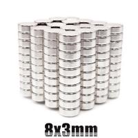 ราคา 1200ชิ้น แม่เหล็ก 8x3มิล กลมแบน Magnet Neodymium 8 3mm แม่เหล็กแรงสูง 8x3mm แม่เหล็ก กลมแบน 8mm x 3mm แรงดูดสูง ติดแน่น ติดทน พร้อมส่ง (19765856356)