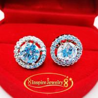 ราคา Inspire Jewelry ต่างหูเพชรสวิสเม็ดใหญ่ พร้อมกรอบเพชรอีกรอบ ใส่ถอดได้สองแบบ งานจิวเวลลี่ แบบร้านเพชร งานน่ารัก ปราณีต สวยงาม (359024306)