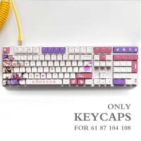 ราคา Genshin Impact NAHIDA NILOU Pbt Material Keycaps Set for ANSI 61 87 104 108 keys Mechanical Keyboard Oem Profile Only KeyCaps (18135262264)