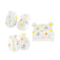 ราคา ชุดเช็ตเด็กทารก หมวกเด็กทารก หมวกเด็กแรกเกิด 1เซ็ตมี หมวก1ใบ ถุงมือ1คู่ ถุงเท้า1คู่ (17831166402)