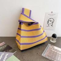 ราคา เวอร์ชั่นเกาหลี ถักนิตติ้ง กระเป๋าใบเล็ก สีตัดกัน กระเป๋าถักนิตติ้ง กระเป๋าถือแบบสบาย ๆ สี กระเป๋าใบเล็ก (19633552690)